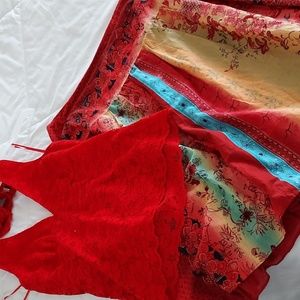 Boho skirt and halter